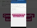 Concatenate NumPy Arrays in Python! #shorts #python #programming #coding