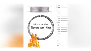 1pcs 1-50meters Nichrome wire Diameter 0.08mm-3.0mm Cr20Ni80 Heating wire Resistance wire Alloy h