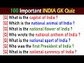 100 Most Frequently Asked Simple & Easy GK Quiz General Knowledge GK Questions Answers ENGLISH