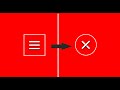Animated Hamburger Menu Tutorial - Using CSS HTML & Js - CSS Effects -CSS HTML & Javascript Tutorial
