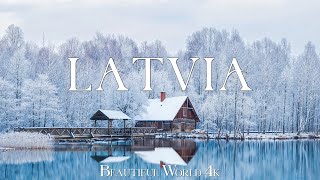 Latvia 4K • Winter Relaxation Film 4k • Peaceful Relaxing Music and Nature Video • 4K UHD