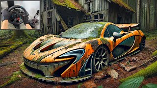 Rebuilding McLaren P1 GTR Need for Speed MW - Forza Horizon 5 Steering Wheel Gameplay