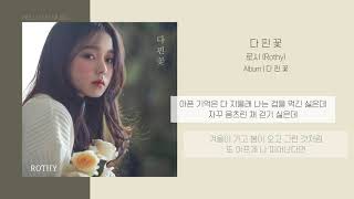 로시 (Rothy) - 다 핀 꽃 (Blossom Flower) | 가사