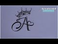 how to draw a beautiful a❤️ letter with pencil simple drawing video