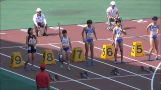 20160618 中国高校総体陸上 女子100m決勝