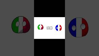 イタリア人とフランス人の喧嘩(？)#ポーランドボール #countryballs #イタリア #フランス #video #shorts #おすすめ #バズれ