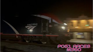 Amtrak 324 leading P051 Chases M360 with the Spirit of Grafton up the B\u0026O! Railfanning the Cardinal!