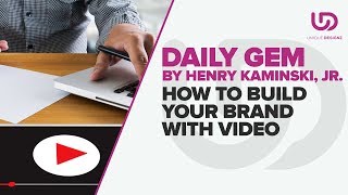 How To Build Your Brand With Video |  The Brand Doctor | Unique Designz