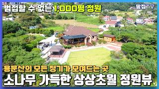 용문산 정기가 한 데로 모이는 최고의 입지에 자리잡은 명품 소나무 정원 주택