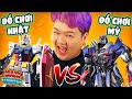 ĐỒ CHƠI NHẬT VÀ ĐỒ CHƠI MỸ | GUNDAM ĐỐI ĐẦU TRANSFORMER (Mazk Unbox #10)