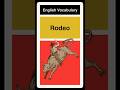 Rodeo - Vocabulary