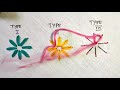 3 different ways to make lazy daisy stitch hand embroidery for beginners