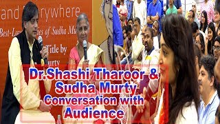 Here, There and Everywhere ShashiTharoor &Sudha Murthy Conversation With Audience 200th Book Release
