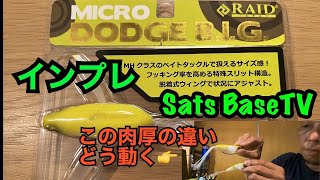 【バス釣り】RAID JAPAN MICRO DODGE BIG インプレ