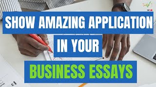 How To Include AMAZING Application✅ In Your Business Essays -GCSE Business and A level Business