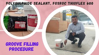 Groove Filling procedure of Flooring work # Expansion joint Filling.