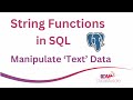 🔠📊String Functions in SQL | with hands-on PostgreSQL
