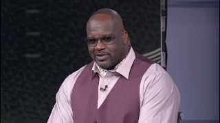 Shaq Loses Bet To Dwyane Wade And Reveals Hairline On Pregame Show