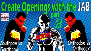 How To Create An Opening Using The JAB. World Class Boxing Teaches YOU!