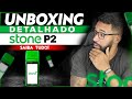 UNBOXING REVIEW COMPLETO DA MÁQUINA DE CARTÃO STONE P2 - DETALHES COMPLETOS   #STONE