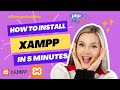 🔥 How to Install XAMPP Server on Windows 10 in 5 minutes | XAMPP Step-By-Step for Beginners | 2022