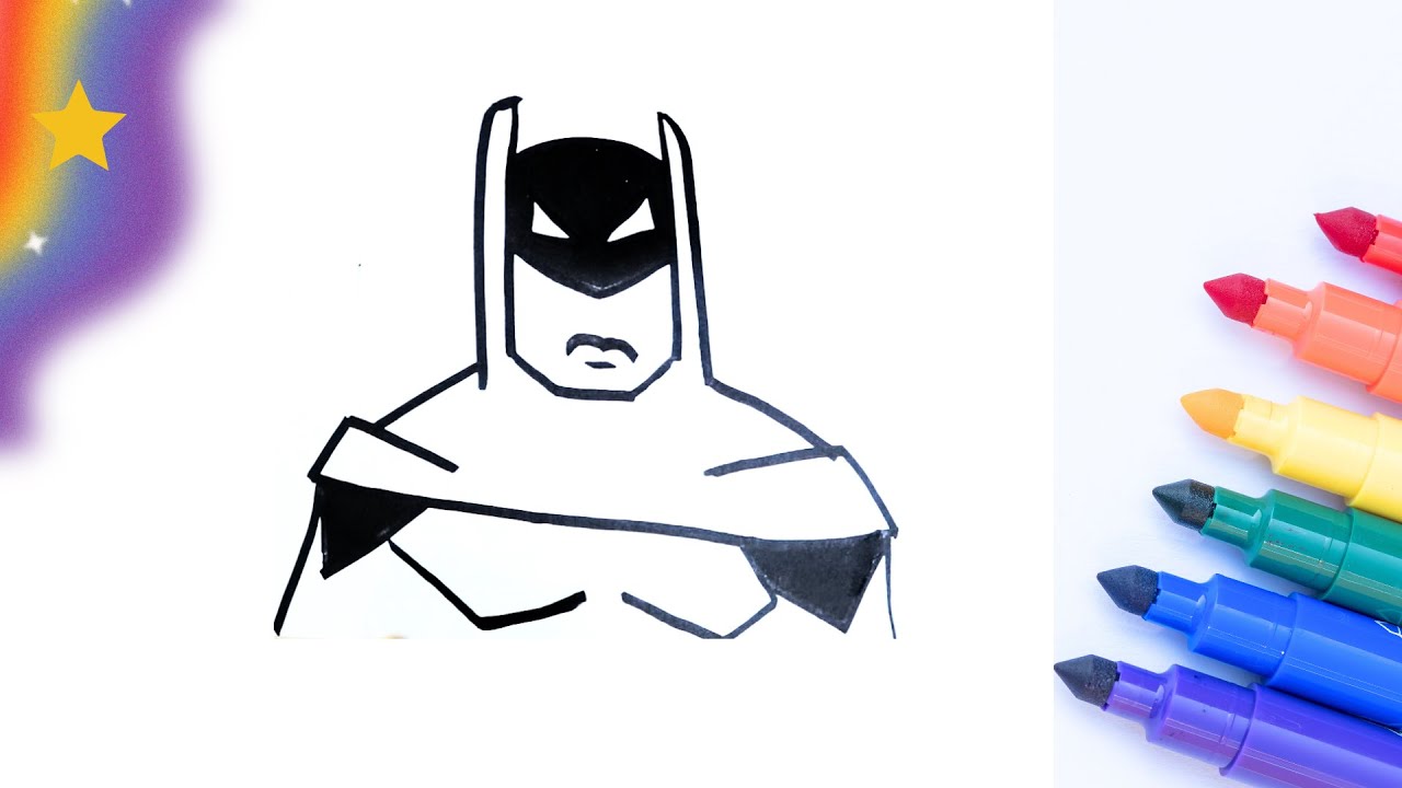 How To DRAW BATMAN Step By Step | Easy Drawing | Asma Art - YouTube