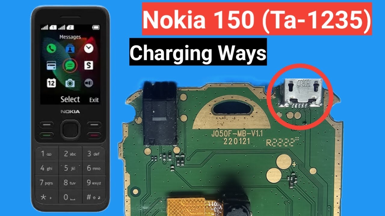 Nokia 150 (ta-1235) Charging Problem Solution | Nokia 150 Ta-1235 ...