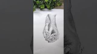 sketching for hands drawing tutorial easy #sketch #hands #youtubeshorts