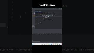 Java Break Statement Explained in Hindi | Loop Control Made Easy#javatutorial #java #javaforbeginner
