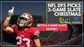 NFL DFS Picks, Strategy: Christmas 3-Game Slate! Week 16 FanDuel, DraftKings Lineup Advice LIVE!