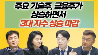 [삼프로X미주미] 주요 기술주, 금융주가 상승하면서 3대 지수 상승 마감 (금융업종 +3.25%로 3월 이후 가장 큰 상승) f. 미주미 장우석 부사장