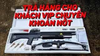 TRẢ HÀNG CHO KHÁCH VIP | NỎ SĂN M4 NÂNG CẤP CỞ TO SỬ DỤNG BI SẮT VÀ TÊN TẦM HIỆU QUẢ HƠN 100 MÉT