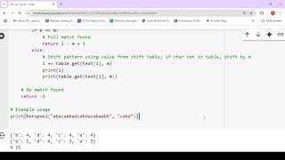 Horspool String Matching Algorithm | Efficient Pattern Search Explained