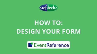 How to Design your Registration Form | EventReference Guide