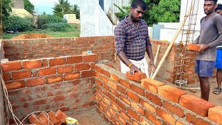 Construction Techniques of Sill Level BrickWork_How to Build Brickwall Perfectly with cement