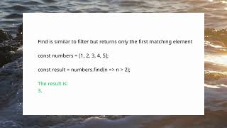 [Javascript Array] You'll finally understand filter, find and findIndex