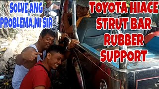 2016 TOYOTA HIACE STRUT BAR RUBBER SUPPORT PROBLEM #toyota #hiace