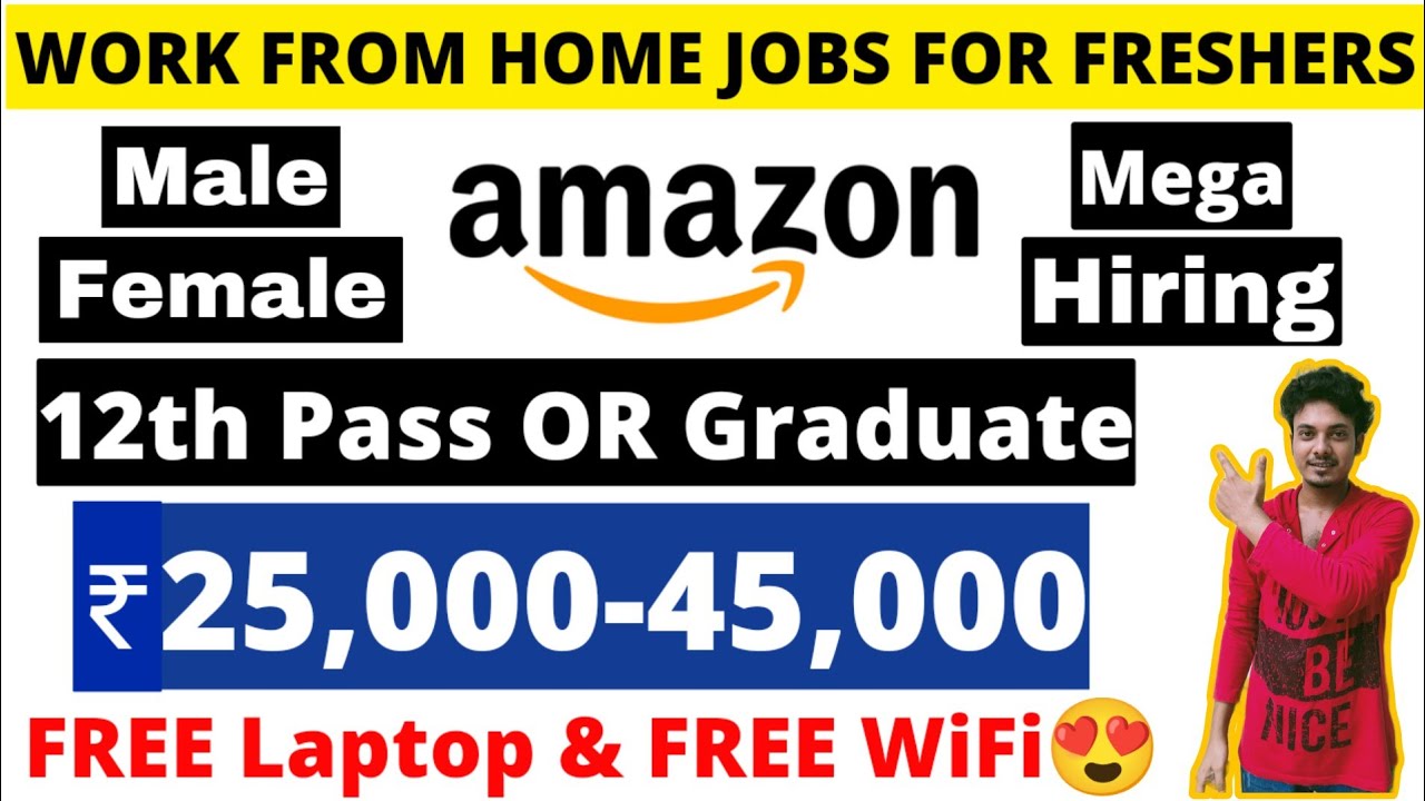 Amazon Jobs For Students | FREE Laptop 😍 | Amazon Work From Home Job ...