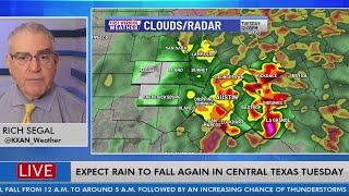 Timing of storms that will bring rainfall to Central Texas