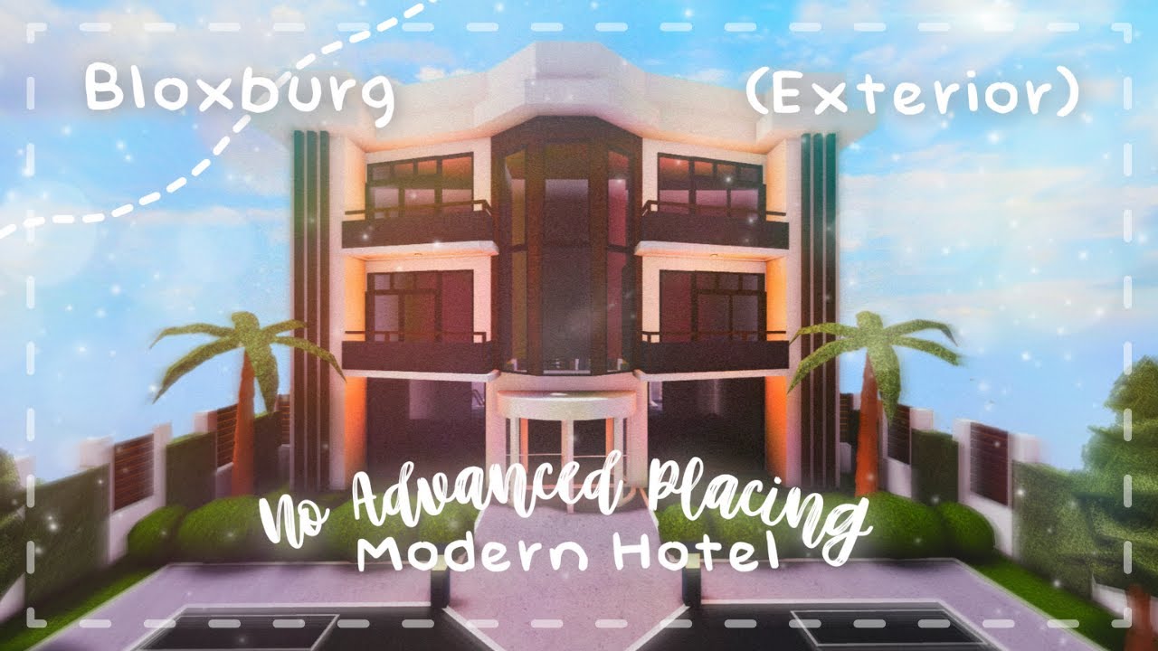 Roblox Bloxburg - No Advanced Placing Modern Contemporary Hotel ...