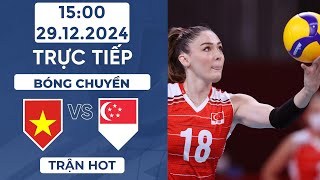 🔴 Bóng Chuyền | Việt Nam vs Singapore | Trận thắng áp đảo nhất của bóng chuyền nữ Việt Nam