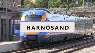 Härnösand station och samhälle 2016.