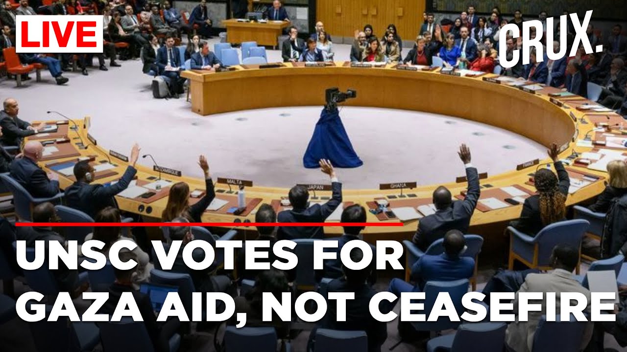 Watch UN Security Council Vote On Gaza After Days Of Delay, US Blocks ...