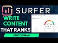 Surfer Seo Content Editor Tutorial Create SEO Optimized Articles