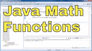 Java Tutorial - 13 - Absolute Value of Numbers