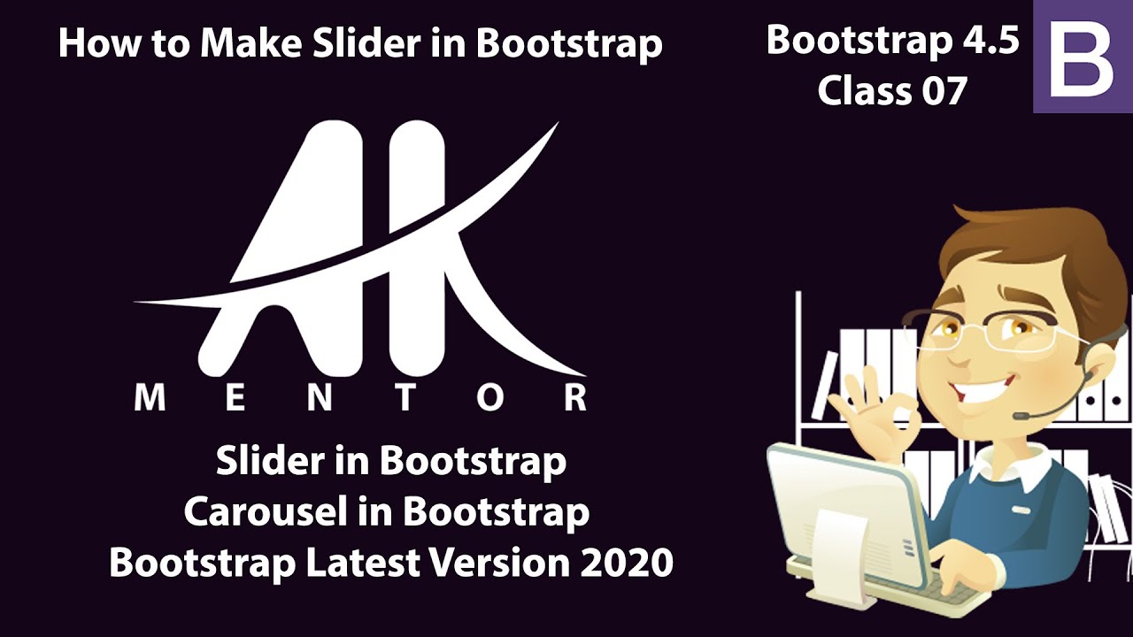 How To Make Carousel | Slider In Bootstrap |Class 07 - YouTube