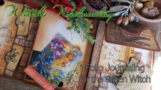 🌙Witchy Wednesday🌙 Herbal Tim Holtz Folio For Spiritual Journaling!