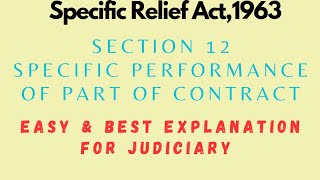 Section 12, Specific Relief Act, 1963 | Judiciary