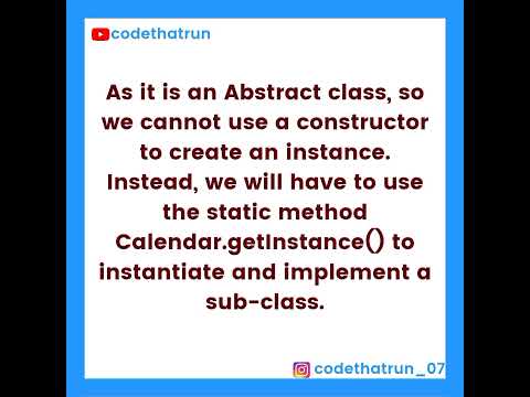 What is Calendar class in Java?