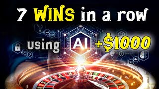 Roulette Predictions: + $1000 NET Profit using Artificial Intelligence (AI)